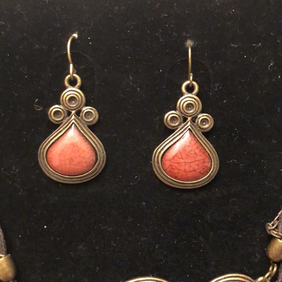 VINTAGE BIJOUX TERNER NECKLACE & EARRINGS NICKEL LEAD & CADMIUM FREE - #541 - Picture 11 of 15